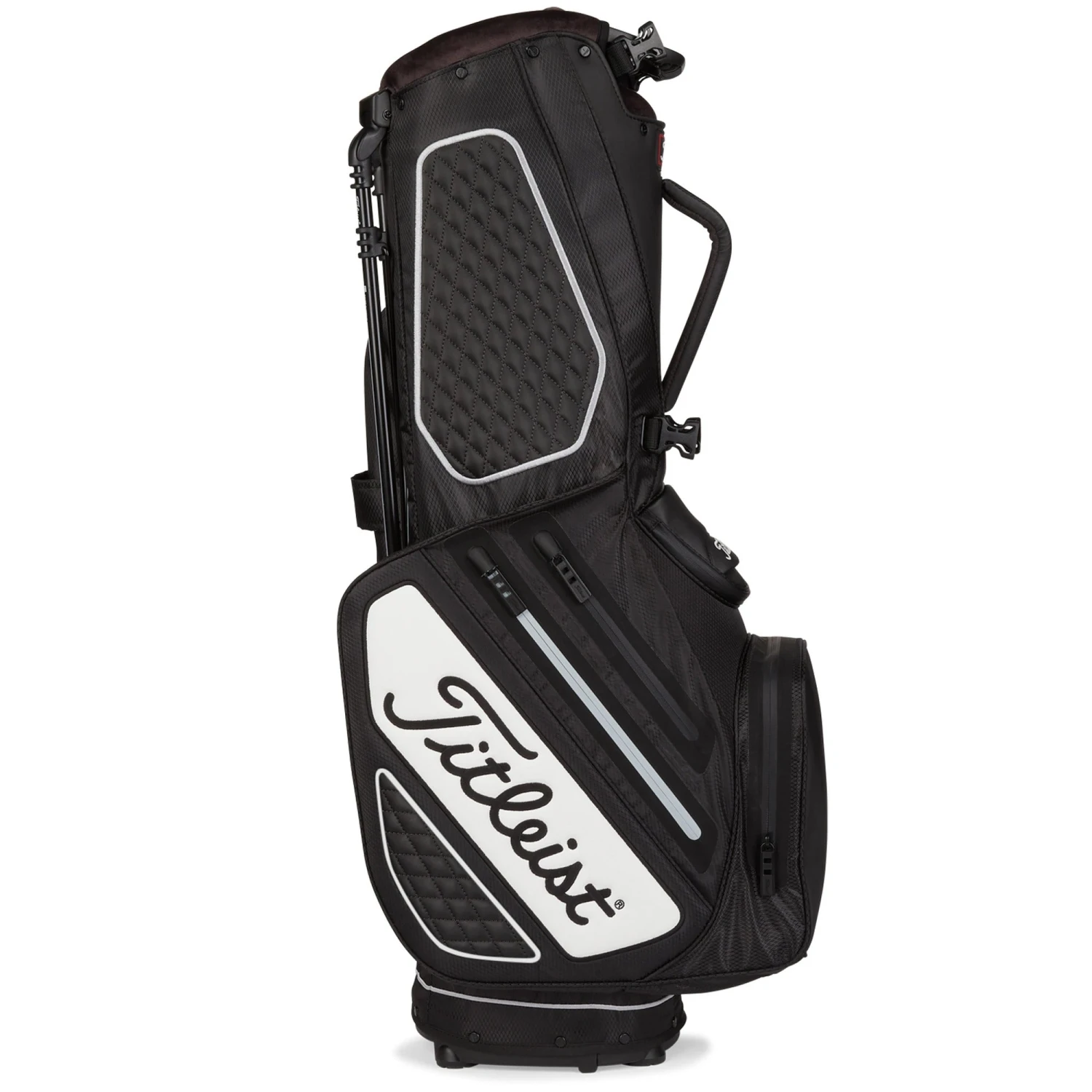 Titleist Tour Series Premium Stadry Stand Golf Bag - Black/White 4 Titleist Tour Series Premium Stadry Stand Golf Bag - Black/White - Image 4