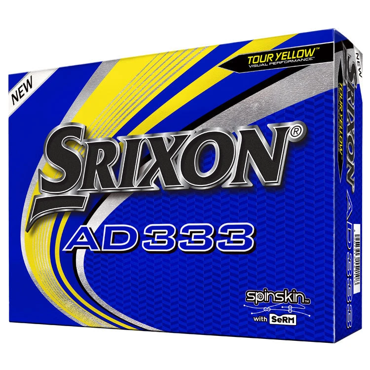 Srixon Ad333 Golf Balls - Yellow 1 Srixon Ad333 Golf Balls - Yellow