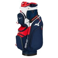 Mizuno BR-D4 Golf Cart Bag - Navy/Red