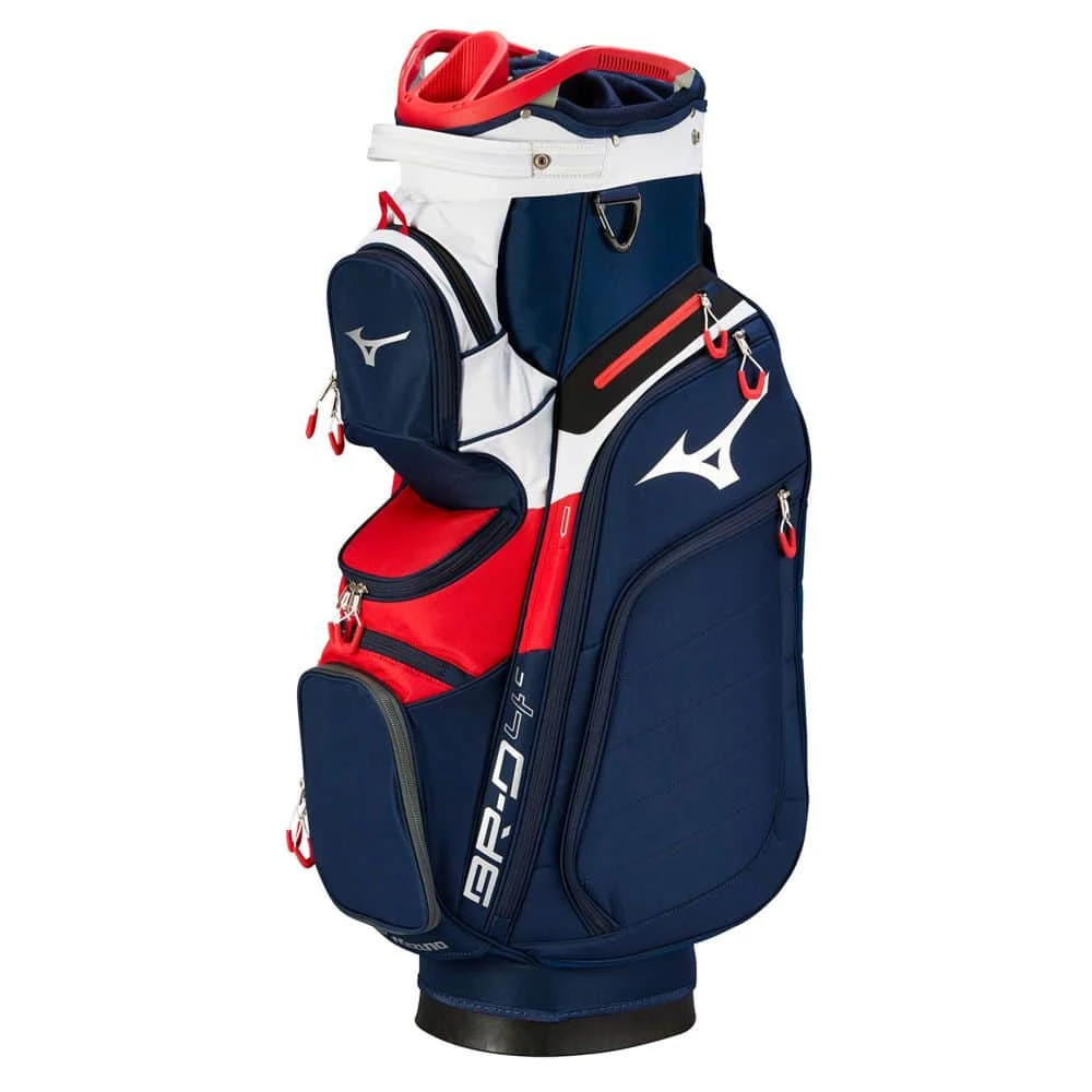 Mizuno BR-D4 Golf Cart Bag - Navy/Red 1 Mizuno BR-D4 Golf Cart Bag - Navy/Red