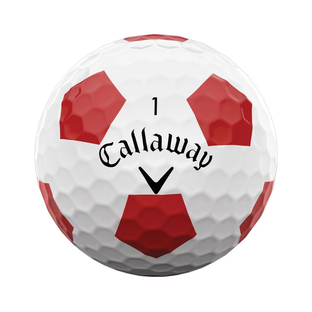 Callaway Chrome Soft Truvis Golf Balls - Red 2 Callaway Chrome Soft Truvis Golf Balls - Red - Image 2