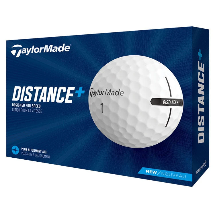 Taylormade Distance+ Golf Balls - White 1 Taylormade Distance+ Golf Balls - White