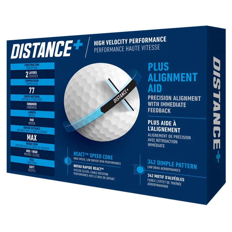 Taylormade Distance+ Golf Balls - White 3 Taylormade Distance+ Golf Balls - White - Image 3