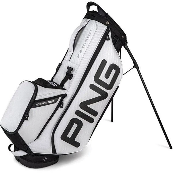Ping Hoofer Tour Staff Golf Stand Bag - Black/White - Limited Edition 1 Ping Hoofer Tour Staff Golf Stand Bag - Black/White - Limited Edition