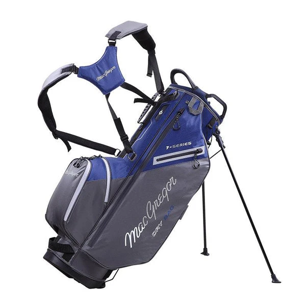 MacGregor 7 Series 9.5" Water-Resistant Golf Stand Bag - Navy/Grey 1 MacGregor 7 Series 9.5" Water-Resistant Golf Stand Bag - Navy/Grey