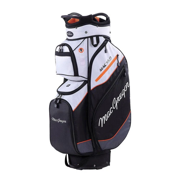 MacGregor Mac 14.0 10" Golf Cart Bag - Silver/Black/Orange 1 MacGregor Mac 14.0 10" Golf Cart Bag - Silver/Black/Orange