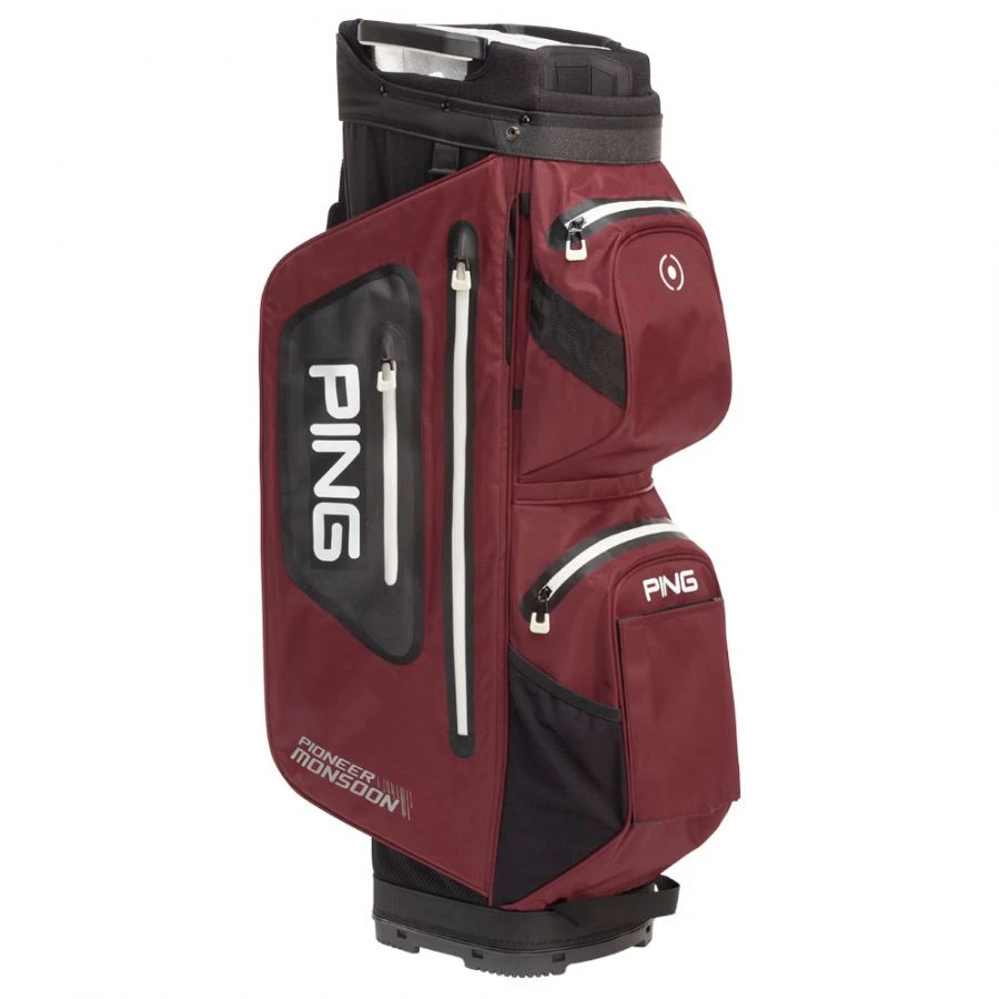 Ping Pioneer Monsoon Golf Cart Bag - Mulberry/Black 1 Ping Pioneer Monsoon Golf Cart Bag - Mulberry/Black