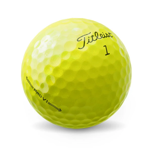 Titleist Pro V1 2021 Golf Balls - Yellow 4 Titleist Pro V1 2021 Golf Balls - Yellow - Image 4