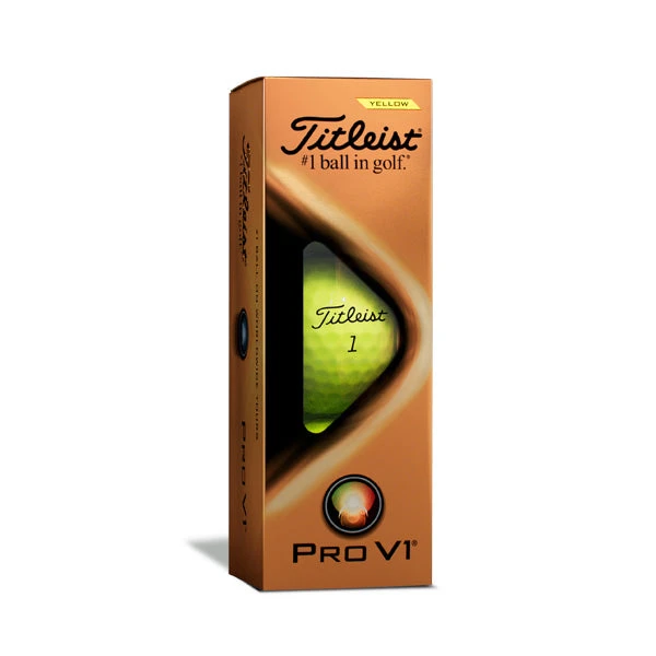 Titleist Pro V1 2021 Golf Balls - Yellow 6 Titleist Pro V1 2021 Golf Balls - Yellow - Image 6