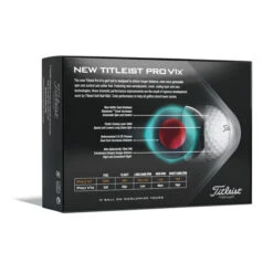 Titleist ProV1X 2021 Golf Balls - White 8 Titleist ProV1X 2021 Golf Balls - White -Golf Sales Store prov1x 2021 box back