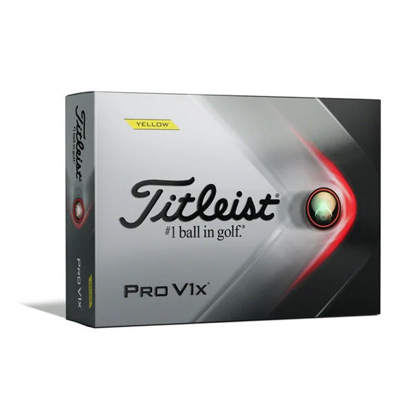 Titleist ProV1X 2021 Golf Balls - Yellow 1 Titleist ProV1X 2021 Golf Balls - Yellow