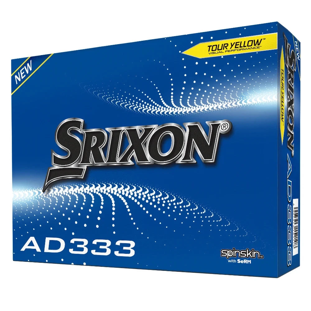 Srixon 2023 Ad333 Golf Balls - Yellow 1 Srixon 2023 Ad333 Golf Balls - Yellow