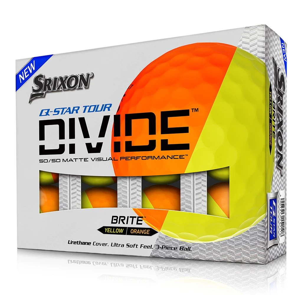 Srixon Q Star Divide Golf Balls - Orange/Yellow 1 Srixon Q Star Divide Golf Balls - Orange/Yellow
