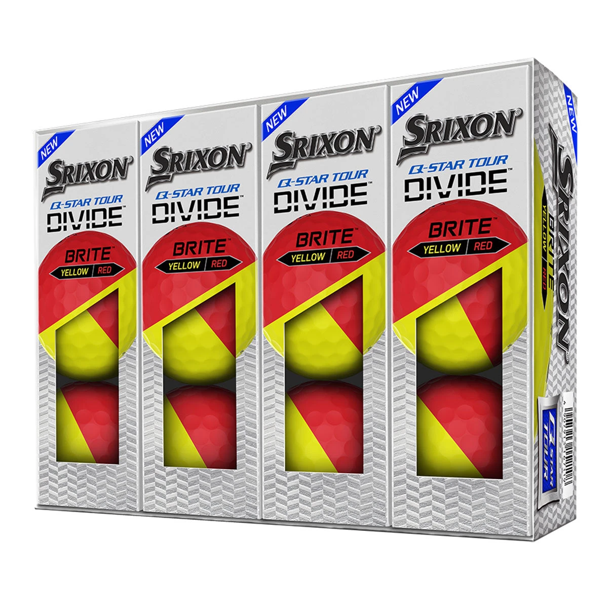 Srixon Q Star Divide Golf Balls - Yellow/Red 2 Srixon Q Star Divide Golf Balls - Yellow/Red - Image 2