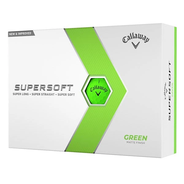 Callaway 2023 Supersoft Golf Balls - Green 1 Callaway 2023 Supersoft Golf Balls - Green