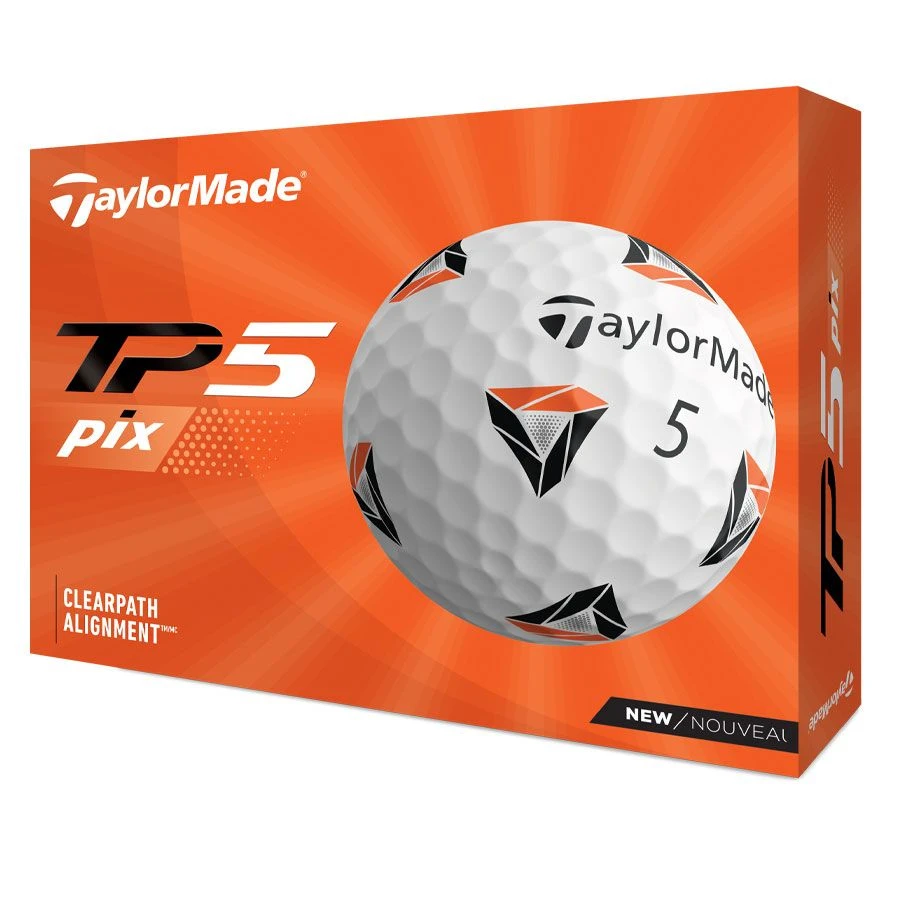 Taylormade TP5 PIX Golf Balls - White 1 Taylormade TP5 PIX Golf Balls - White