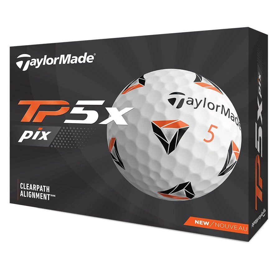 Taylormade TP5x PIX Golf Balls - White 1 Taylormade TP5x PIX Golf Balls - White
