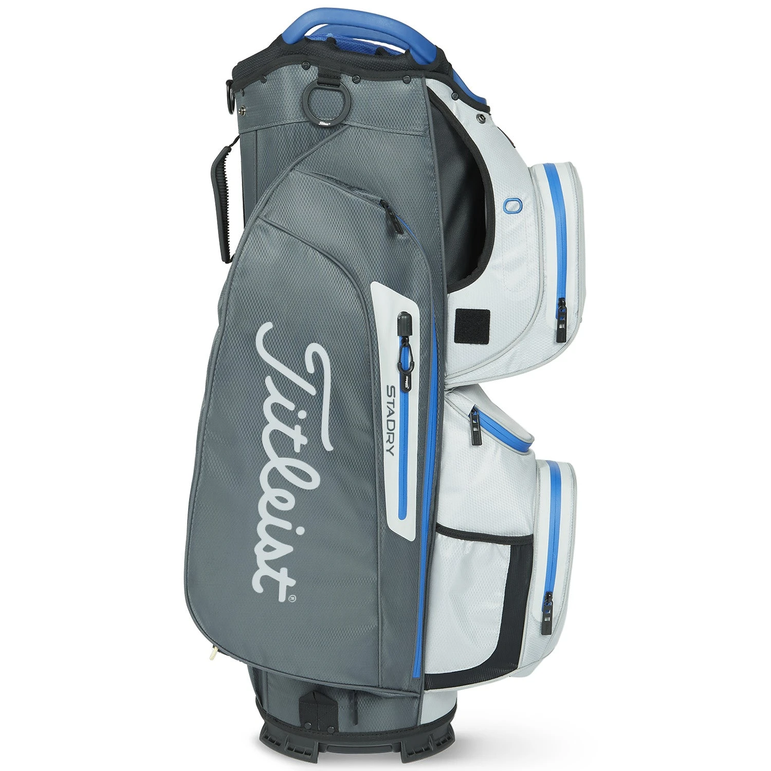 Titleist Cart 15 Stadry Golf Cart Bag - Charcoal/Grey/Royal 3 Titleist Cart 15 Stadry Golf Cart Bag - Charcoal/Grey/Royal - Image 3