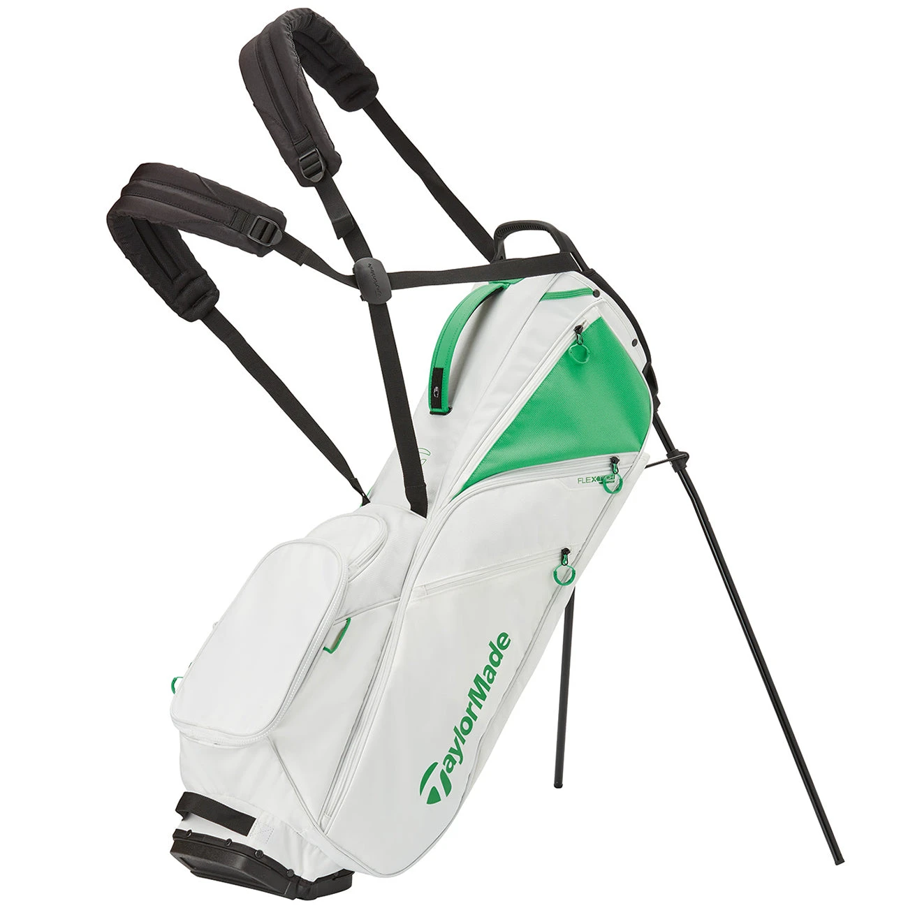 Taylormade Flextech Lite Golf Stand Bag - White/Green 1 Taylormade Flextech Lite Golf Stand Bag - White/Green