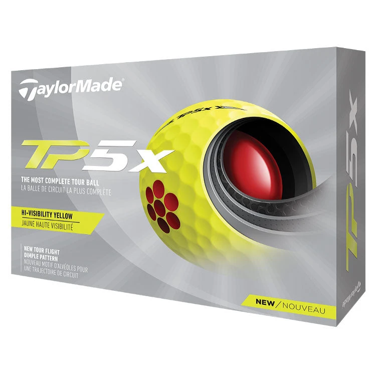 Taylormade TP5x Golf Balls - Yellow 1 Taylormade TP5x Golf Balls - Yellow