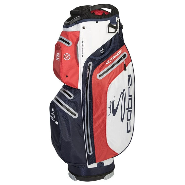 Cobra UltraDry Golf Cart Bag - Navy/White/Red 1 Cobra UltraDry Golf Cart Bag - Navy/White/Red