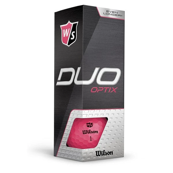 Wilson Duo Optix Golf Balls - Pink 3 Wilson Duo Optix Golf Balls - Pink - Image 3
